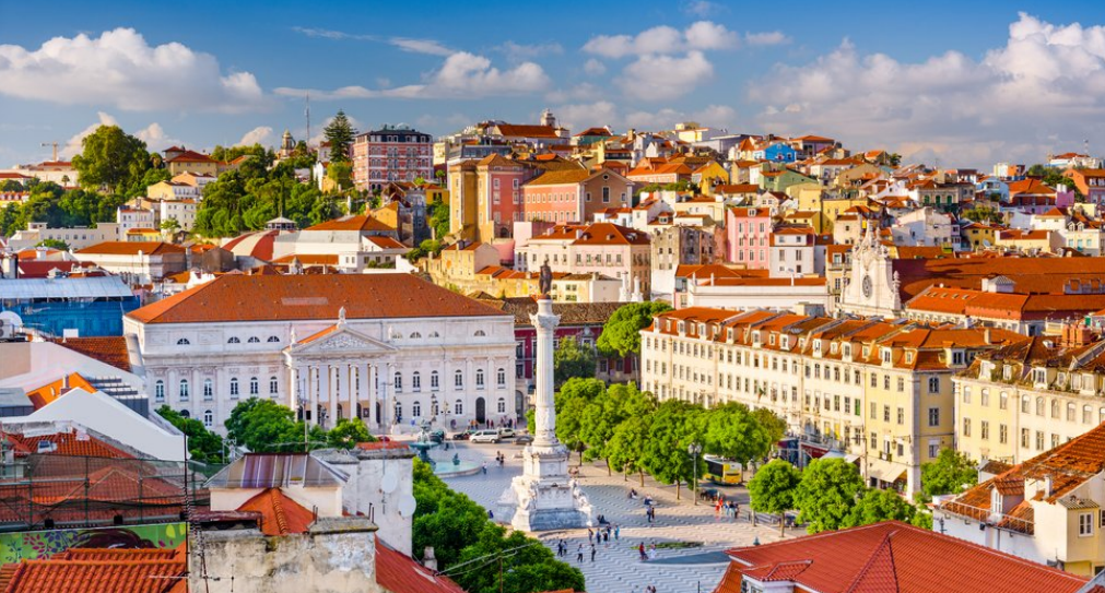 Lisbon's colourful historic city centre